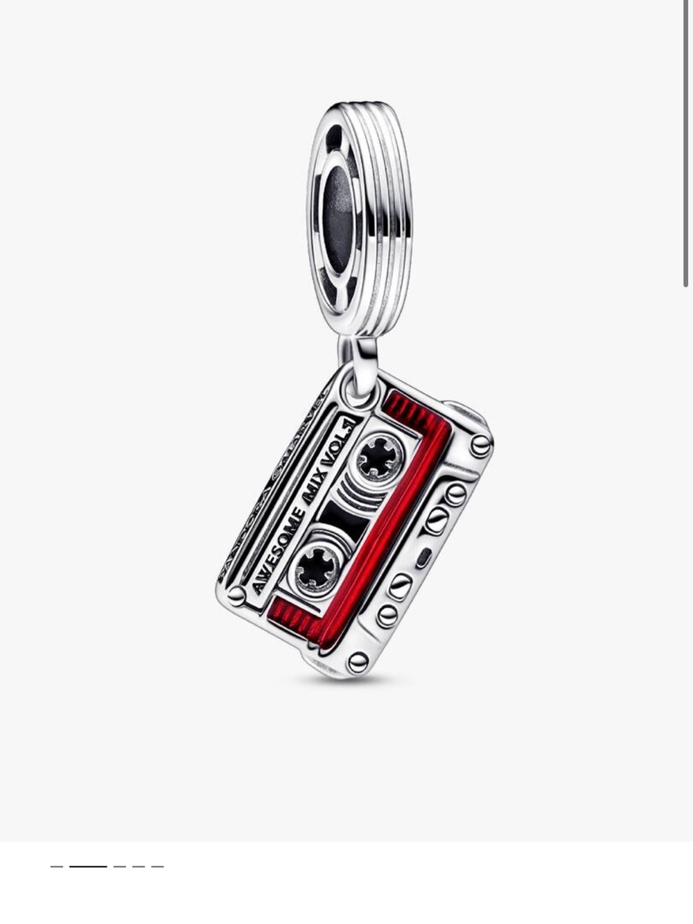 Marvel x Pandora Guardians of the Galaxy Cassette Tape Dangle Charm